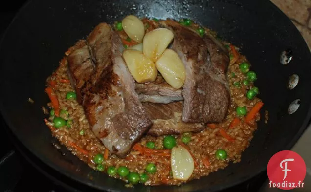 Agneau Ouzbek Et Plov Aux Pois Verts
