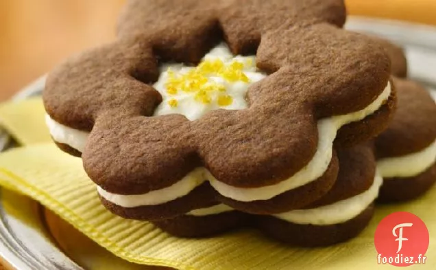 Biscuits au Pain d'Épice avec Glaçage à la Crème au Beurre au Citron