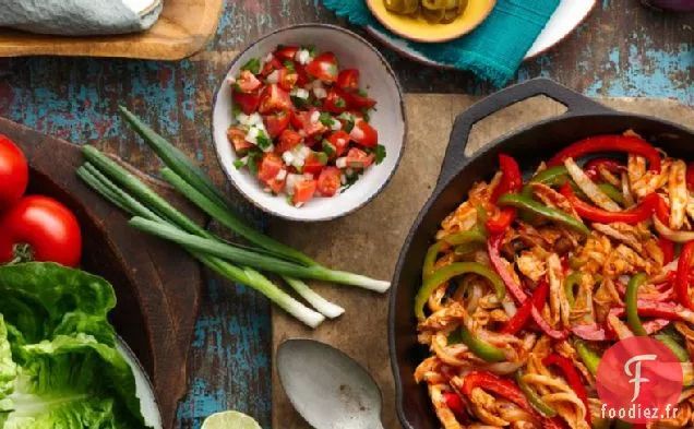 Fajitas au Poulet BBQ