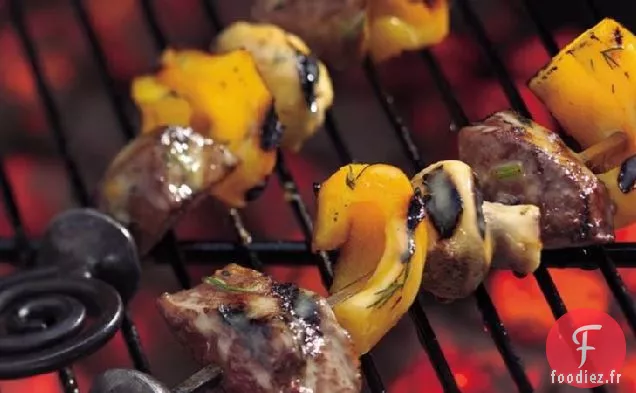 Brochettes De Steak Grillées Faciles