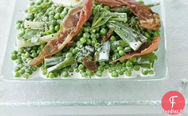 Petits Pois Aux Petits Poireaux, Jambon De Parme Et Estragon