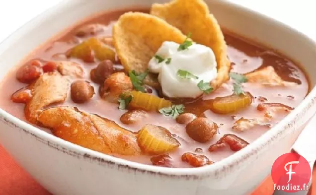 Chili au Poulet Mexicain à la Mijoteuse