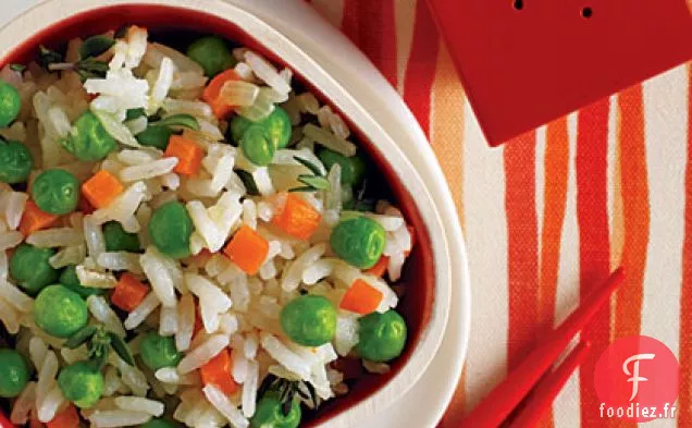 Riz et Petits Pois au Beurre de Crevettes
