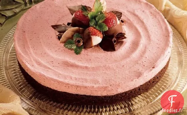 Mousse Torte au Brownie aux Fraises