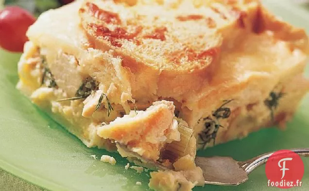 Strates de Poulet-Poireaux à Emporter