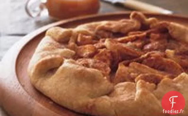 Crostata aux Pommes et Sauce Caramel