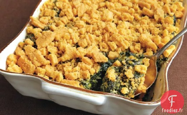Casserole de Paille de Fromage - Épinards