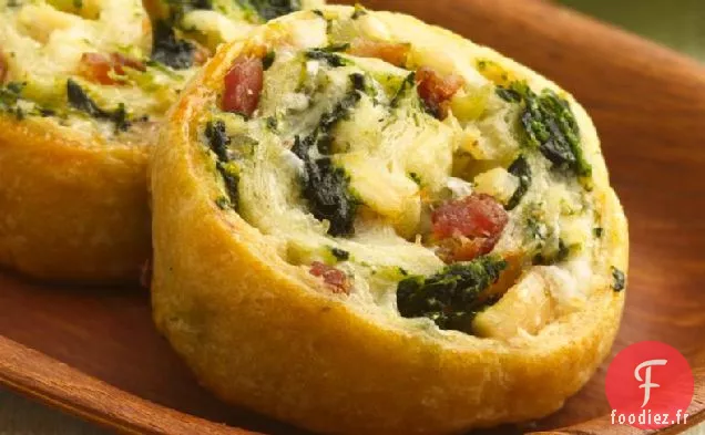 Rouleaux de Poulet au Fromage et Épinards