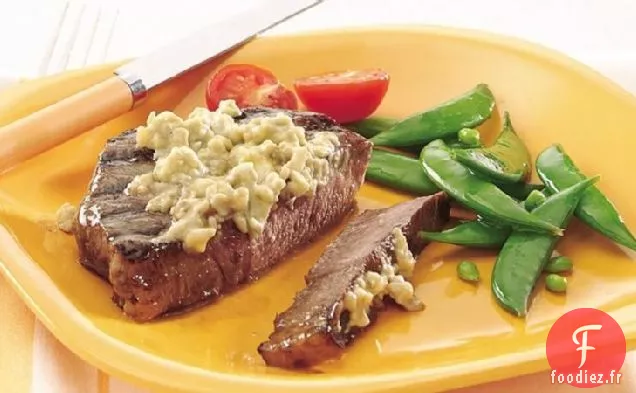 Steak au Fromage Bleu Grillé