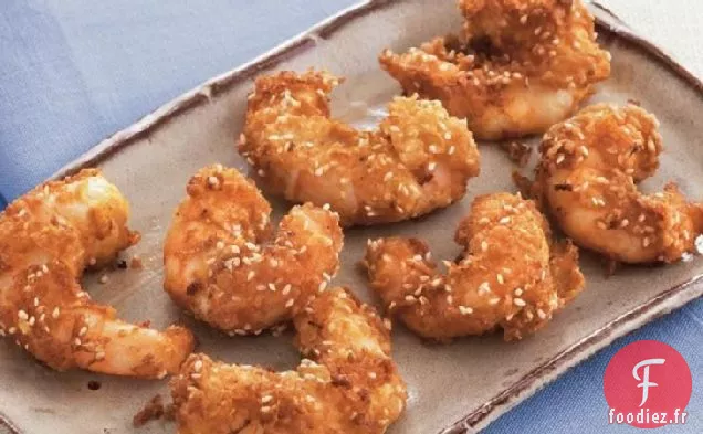 Crevettes Frites au Curry Épicé