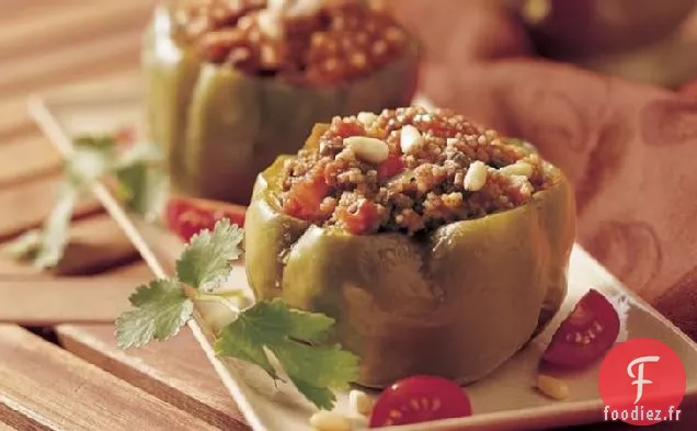 Couscous-Poivrons Farcis à la Mijoteuse