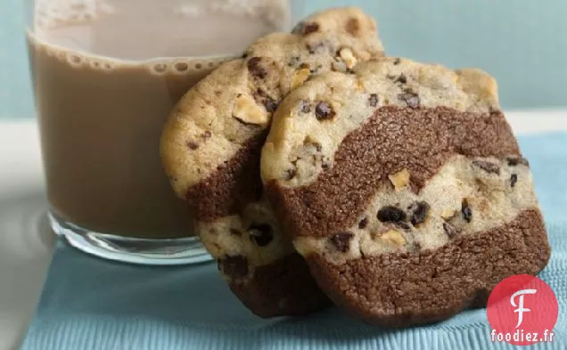 Biscuits Croustillants au Ruban au Chocolat et à l'Espresso