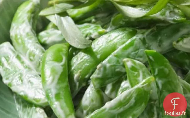 Recette De Petits Pois Frais Avec Vinaigrette Crémeuse À l'Estragon