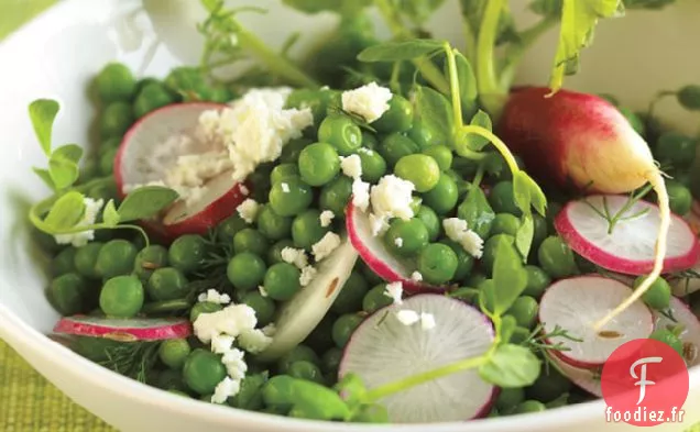 Salade De Pois Avec Radis Et Fromage Feta