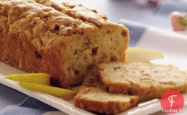 Pain aux Graines de Lin Poire-Rhubarbe