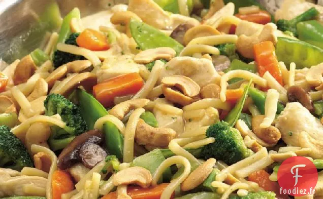 Poulet au Sésame Lo Mein