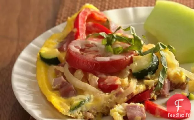 Frittata au Jambon, Légumes et Fromage