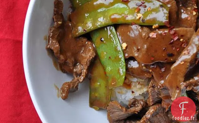 Boeuf De Fer Plat Aux Pois Mange-Tout