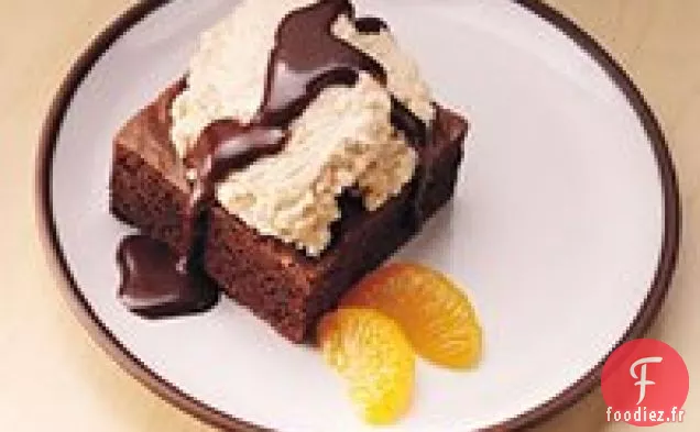 Sundaes au Brownie à la Cannelle