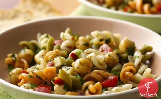 Salade de Pâtes au Fromage Asiago - Pois Chiches
