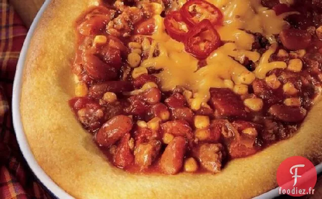Casserole de Chili avec Pain de Maïs