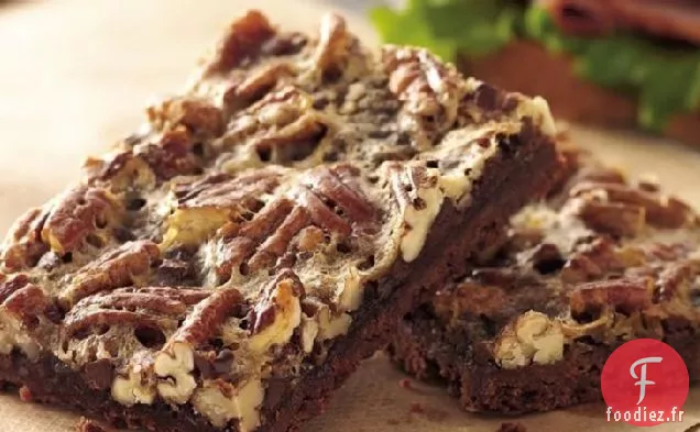 Barres de Tarte aux Noix de Pécan Fudgy