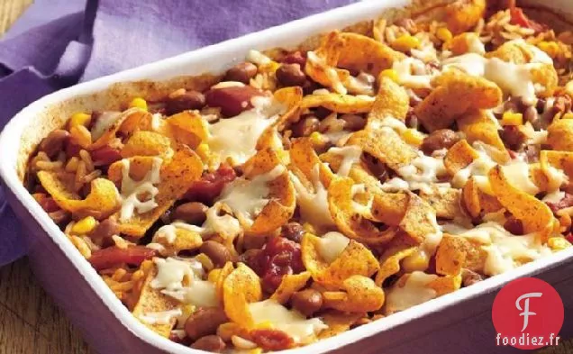 Casserole de Haricots Rouges Chipotle et Riz