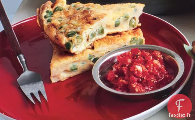 Frittata De Pois Au Curry Et Chutney De Tomates Fraîches