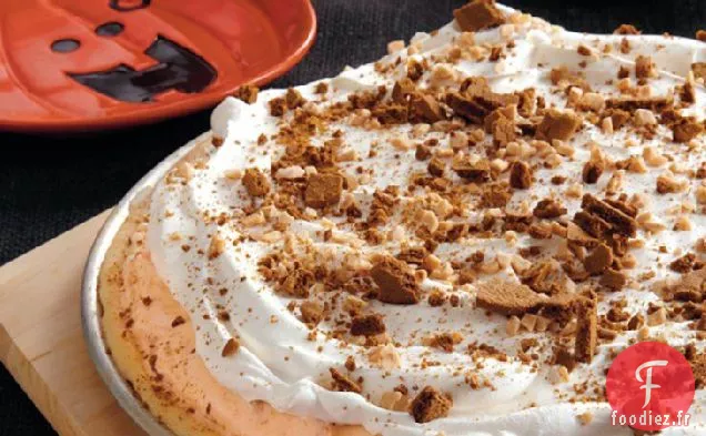 Pizza aux Biscuits à la Crème Glacée à la Citrouille