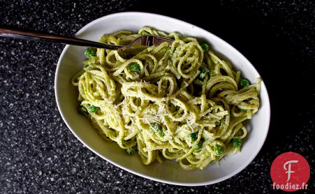 Linguine Au Pesto De Pois