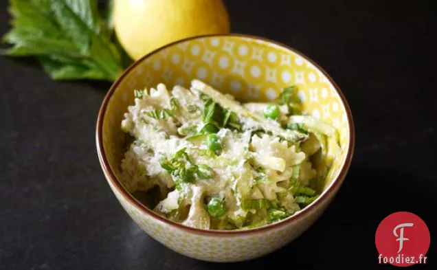 Pâtes Citronnées À La Ricotta, Asperges Et Petits Pois