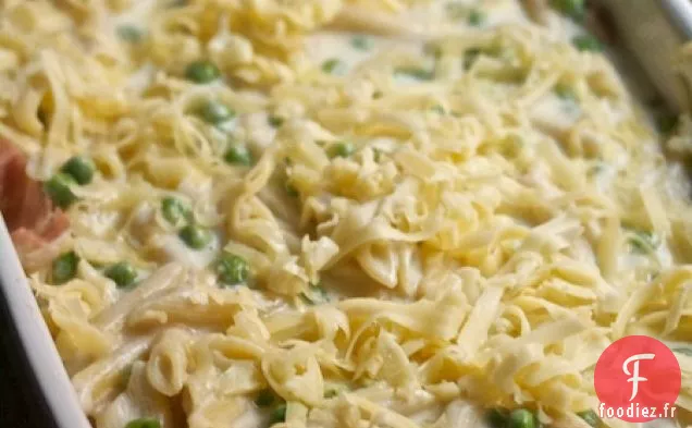 Macaroni Au Fromage Au Pesto, Proscuitto Et Petits Pois