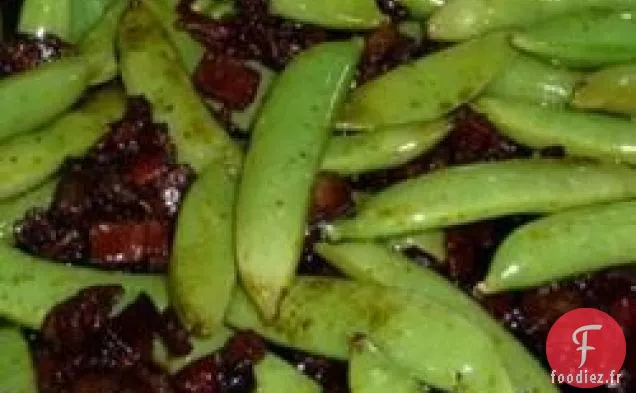 Petits Pois Glacés au Bacon et au Sucre Balsamique