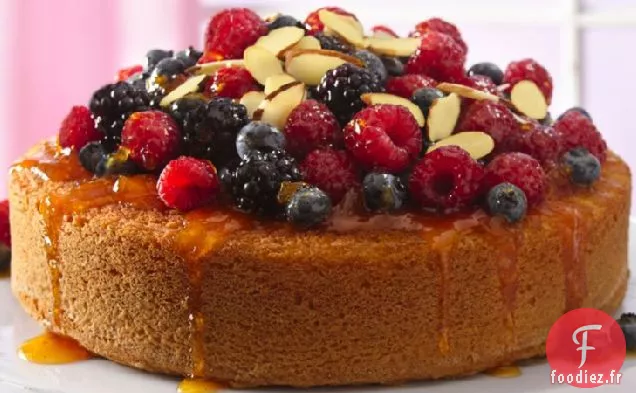 Gâteau Aux Amandes Garni de Fruits