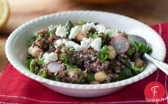 Quinoa Aux Pois Chiches, Asperges Et Petits Pois Frais