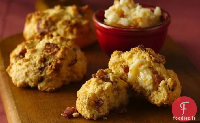 Biscuits au Bacon au Beurre Orange-Miel