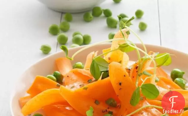 Recette De Salade De Carottes Fraîches, Pois Et Menthe