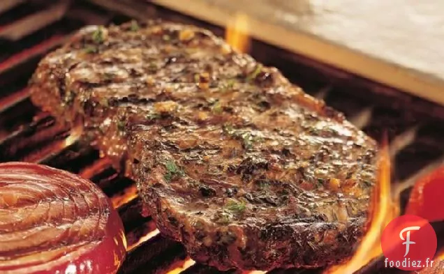 Steaks De Longe Grillés En Croûte D'Herbes