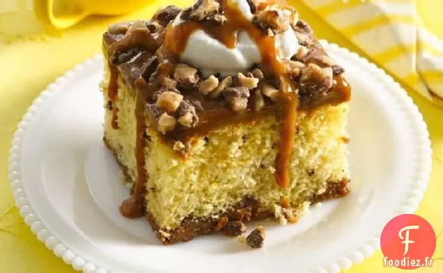 Gâteau au Caramel Gluant Ooey