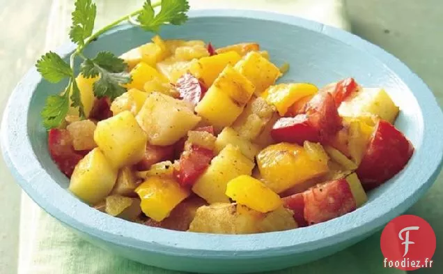 Salade de Pommes de Terre Grillées à la Vinaigrette au Chili