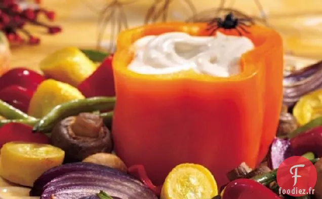 Légumes Rôtis avec Trempette d'Aïoli Épicée
