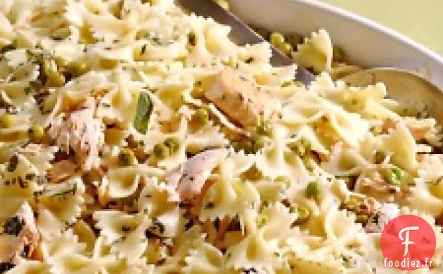 Farfalle Au Saumon, Menthe Et Petits Pois