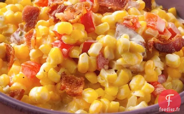 Maïs à la Crème à la Ciboulette et à l'Oignon à la Mijoteuse