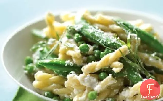 Pâtes Aux Deux pois À La Ricotta Et À L'Estragon
