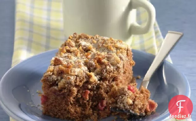 Gâteau aux Épices à la Rhubarbe