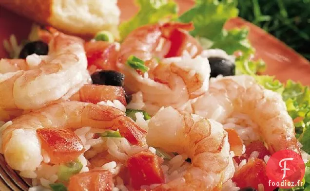 Salade de Riz Aux Crevettes