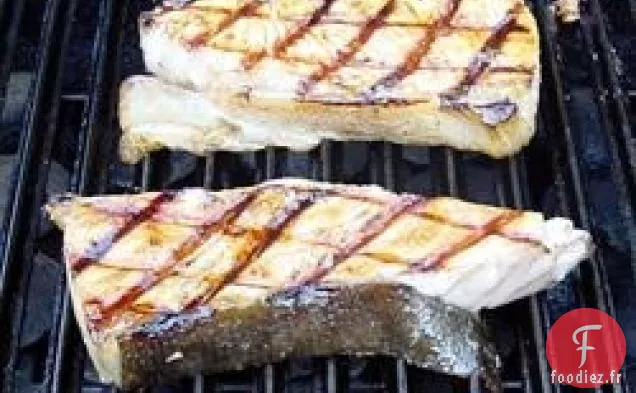 Steaks de Flétan au Barbecue