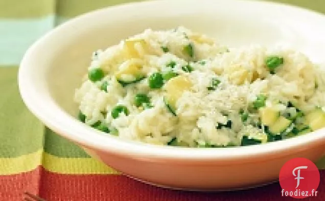 Risotto Printanier Aux Petits Pois Et Courgettes