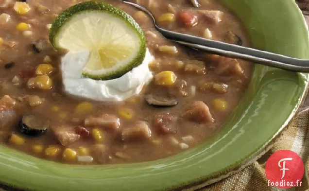 Soupe Jamaïcaine au Jambon et aux Haricots