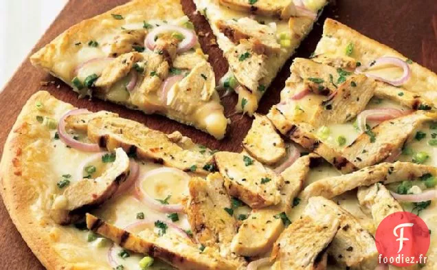 Pizza au Poulet à l'Orange Chaude et Épicée Grillée